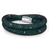 SilberDream Glitzerarmband Minikristalle grn Doppelarmband Damen SDA051G0