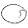 SilberDream Armband Zirkonia 18-21cm geschwrzt diamantiert 925 Silber SDA1018K