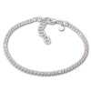 SilberDream Armband Zirkonia wei 925 Sterling Silber Damen 18cm - 21cm SDA1028W