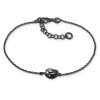 SilberDream Armband verschlungen 925 Silber geschwrzt Damen 18-21cm SDA1138S