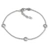 SilberDream Armband Blmchen 925 Sterling Silber Damen 18cm - 21cm SDA1148J