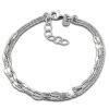 SilberDream Armband Plttchen 925 Sterling Silber Damen 18cm - 21cm SDA1208J