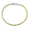 SilberDream Armband Zopf vergoldet 925er Silber Damen 19cm SDA2069Y