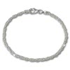 SilberDream Armband Doppelanker 925 Sterling Silber Damen 19cm SDA2099J