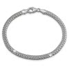 SilberDream Armband Geflecht 925 Sterling Silber Damen 19cm SDA2349J