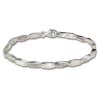 SilberDream Armband oval matt 925 Silber 18,5cm Silberarmband SDA403