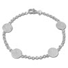 SilberDream Armband Plttchen 925 Sterling Silber 19cm SDA422