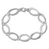 SilberDream Armband Oval offen matt/glnzend 925 Sterling Silber 19,5cm SDA433