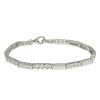 SilberDream Armband Rechteck 925 Silber glanz matt 19cm SDA4795M