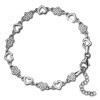 SilberDream Armband Herzen 925 Silber poliert Zirkonia ca. 21,5cm SDA4798W