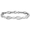 SilberDream Armband Leaves 925 Silber glanz matt 19cm SDA4804M