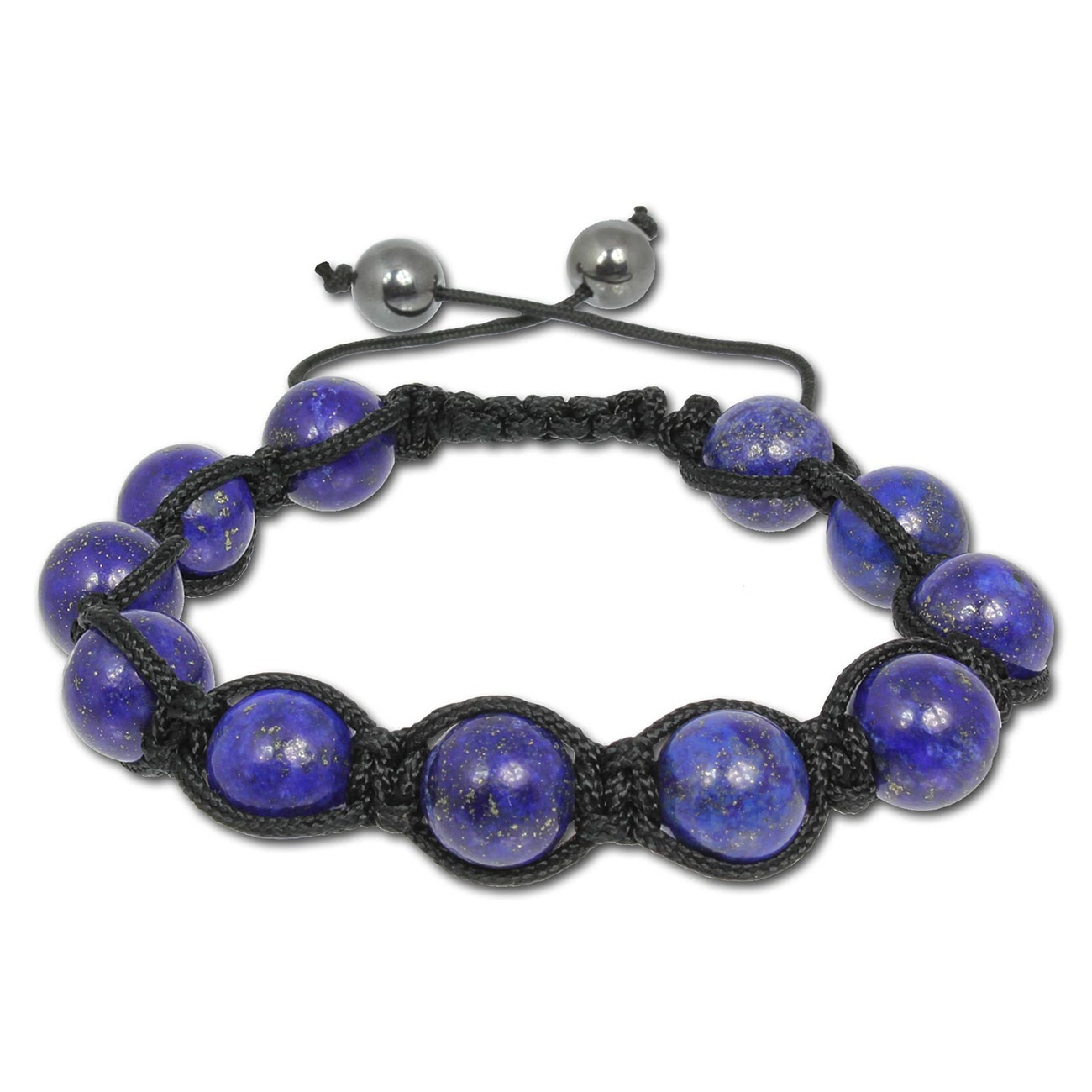 Shamballa-Armband mit blauen Aventura