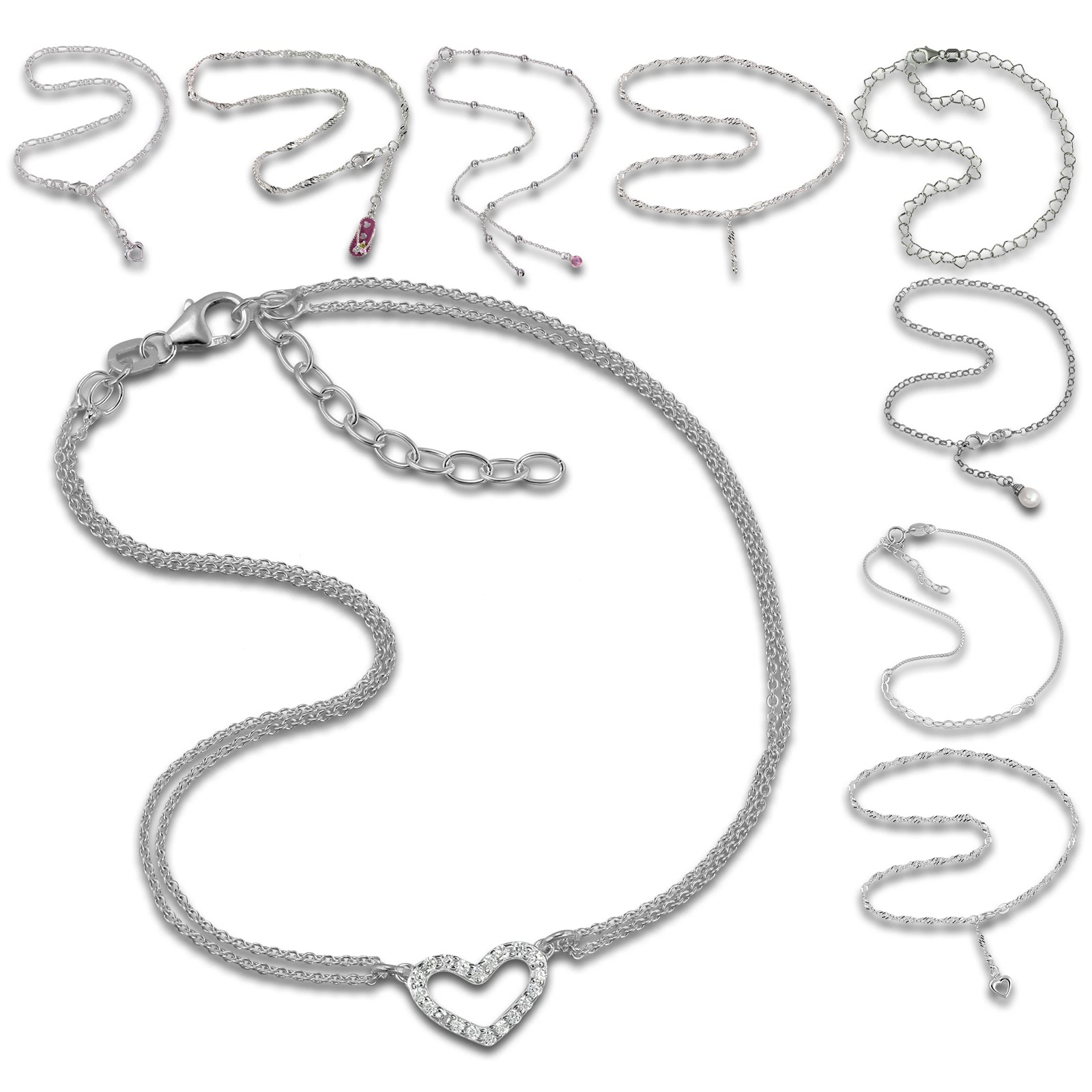 SilberDream Fußkette 925er Sterling Silber Designauswahl Schmuck SDF0992JX