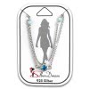 SilberDream Fukette Zirkonia trkis 25cm 925 Sterling Silber SDF5025T