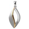 SilberDream Ketten Anhnger -Blatt- bicolor 925er Sterling Silber SDH4378T