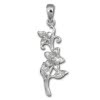 SilberDream Kettenanhnger Blume Jasmin 925 Silber Damen Anhnger SDH460J