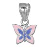 Teenie-Weenie Kettenanhnger Schmetterling rosa fr Kinder 925er Silber SDH8102A