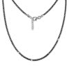 SilberDream Collier Kette Kugeln geschwrzt 925 Silber Damen 44cm-47cm SDK11045K