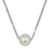 SilberDream Halskette Swasser Perle wei 925 Sterling Silber Damen SDK1539W