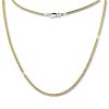 SilberDream Collier Kette Zopf vergoldet 925 Silber Damen 45cm SDK21545Y