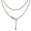 SilberDream Collier Kette Herz rose vergoldet 925er Silber Damen 45cm SDK22645E