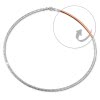 SilberDream Collier Kette Muster Rose vergoldet und Silber 925er 45cm SDK22945F