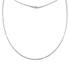 SilberDream Omega Halskette 925er Silber Damen Halsreif 45cm SDK23145J