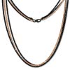 SilberDream Collier Kette gedreht rose vergoldet und geschwrzt 45cm SDK23745S