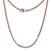 SilberDream Schlangenkette rosevergoldet 925er Silber 70cm Damen Kette SDK27370E