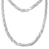 SilberDream Halskette geflochten 925 Sterling Silber Damen 50cm SDK28350J