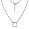 SilberDream Collier Kette Zirkonia rund wei 925 Silber Damen 42-47cm SDK28642J