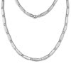 SilberDream Collier Kette matt Zirkonia wei 925er Silber 45cm SDK447W