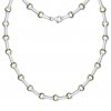 SilberDream Collier Circle 925 Silber matt vergoldet Damen 45cm Kette SDK4801T