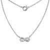 SilberDream Kette Unendlich 925er Sterling Silber 45cm Halskette SDK8010J