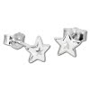 Kinder Ohrring Stern wei Silber Ohrstecker Kinderschmuck TW SDO200W