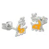 Kinder Ohrring Giraffe gelb Silber Ohrstecker Kinderschmuck TW SDO205Y