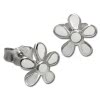 Kinder Ohrring Blume wei Silber Ohrstecker Kinderschmuck TW SDO209W