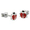 Kinder Ohrring Marienkfer rot Silber Ohrstecker Kinderschmuck SDO211R