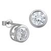 SilberDream Ohrstecker Kreis Zirkonia wei Ohrring SDO290W
