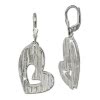 SilberDream Ohrhnger Doppelherz 925 Sterling Silber Ohrring SDO324