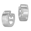 SilberDream Creole Zirkonia wei 925 Sterling Silber Damen Ohrring SDO385W