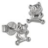 Teenie-Weenie Ohrstecker Teddybr 925er Silber Kinder Ohrringe SDO404