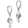 SilberDream Ohrhnger Twisted diamantiert 925er Silber Damen Ohrring SDO4319J
