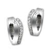 SilberDream Creole Doppel-Welle Zirkonia wei 925 Sterling Silber Damen SDO4322W