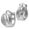 SilberDream Creole Triple Zirkonia wei 925 Sterling Silber Damen SDO4367W