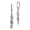 SilberDream Ohrhnger Swirl Zirkonia wei 925 Sterling Silber Damen SDO4375W