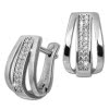 SilberDream Creole Glamour Zirkonia wei 925 Sterling Silber Damen SDO4413W