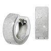 SilberDream Creole Brushed 1,1cm 925er Sterling Silber Damen Ohrringe SDO4421J