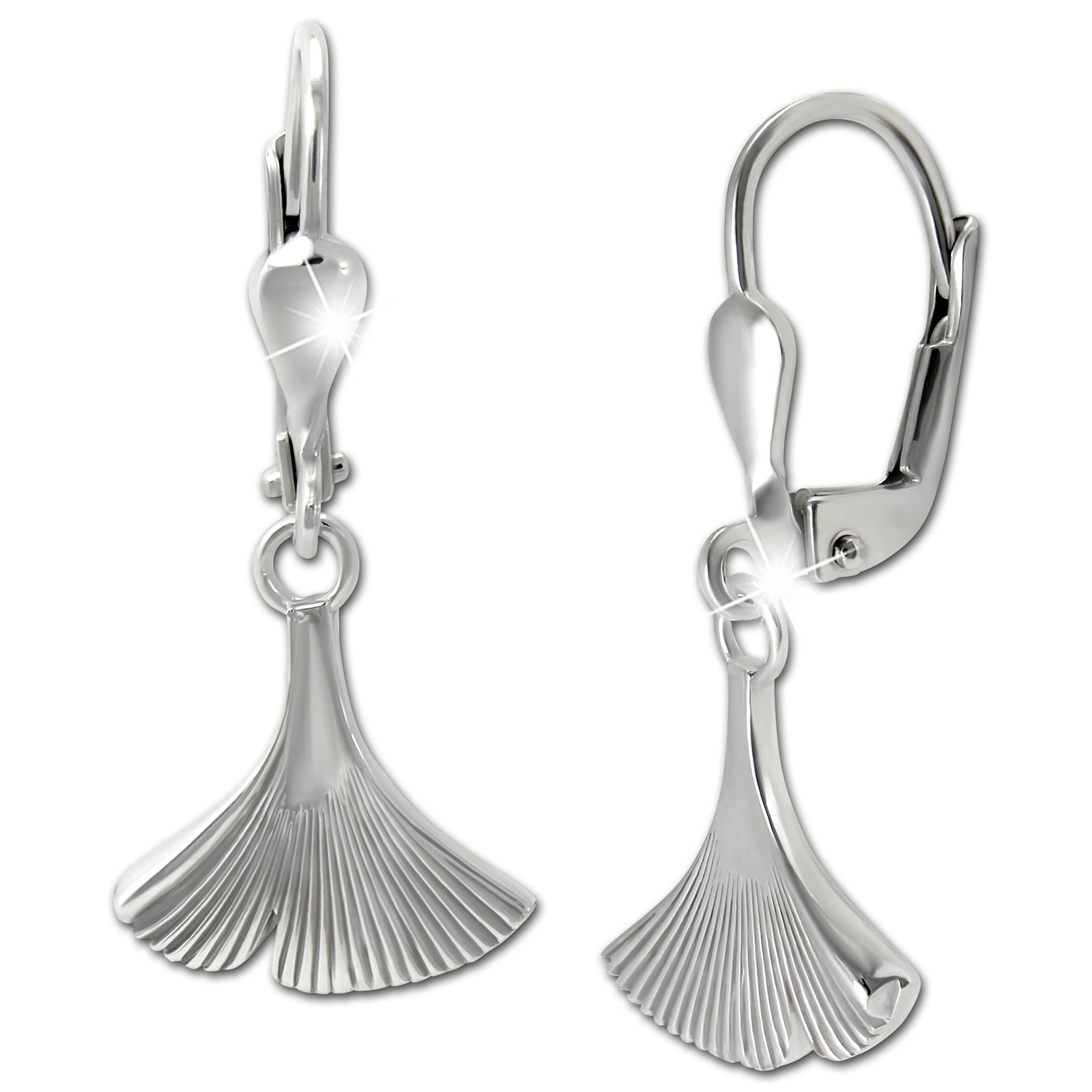 SilberDream Ohrhnger Ginko 925 Silber Damen Ohrring SDO4459J