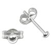 SilberDream mini-Ohrstecker Halbkugel 2,5mm Silber 925 Ohrring SDO5552